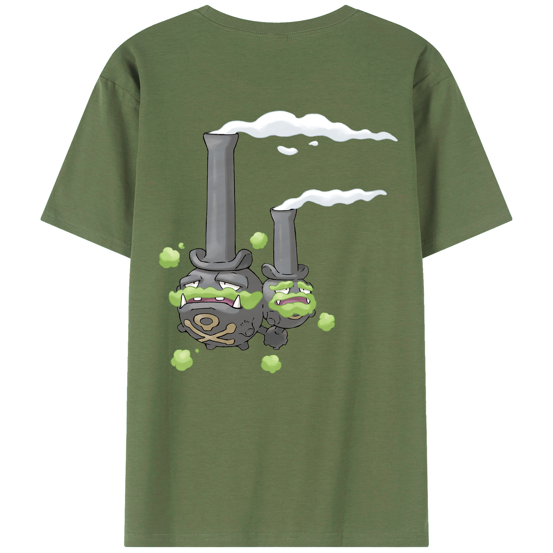 （画像用） ポケットモンスター Pokémon 綿100％ メンズ半袖Tシャツ（バックプリント） 通気性